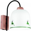 Kolarz Kolarz A1352.61.G.100-Nástenná lampa NONNA 1xE27/60W/230V jelene dub/biela/zelená KL0240 + záruka 3 roky zadarmo + záruka 3 roky zadarmo