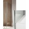 RONAL AMALIA D35F1V ATYP výška do 200cm, 60 - 120cm skrátená bočná stena do kombinácie na strane dverí, chróm, sklo číre, D35F1VSM15007