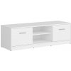 BRW Tv stolík NEPO PLUS RTV 2D dub noble/biela drevo 138.5 cm x 42.5 cm x 46.5 cm