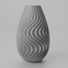 Váza NoirWave Farba produktu: Šedá, Výška vázy: XXL-320mm