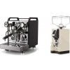 Rocket Espresso Mozzafiato FAST V, black + Eureka Mignon Specialita, CR cream