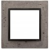 KONTAKT-SIMON S.A. Rámček 1 násobný betonový tmavý betón/antracit 96x92x10mm