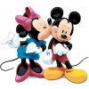 ZUTY Maľovanie podľa čísel - MICKEY MOUSE DOSTAL OD MINNIE PUSU NA TVÁR Rámovanie: vypnuté plátno na rám, Rozmer: 80x100 cm