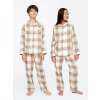 GAP Detský flanelový pyžamový set Unisex Béžová 6 Béžová Béžová