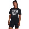 Under Armour Tričko Collegiate Crest Crop SS Grey M