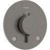 Hansgrohe Ecostat Comfort S - Termostatická batéria pod omietku, na 2 spotrebiče, kefovaný čierny ch - 33715340