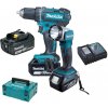 Makita DDF482RFJ1 Aku vrtací šroubovák se svítilnou 3x Li-ion LXT 18V/3,0 Ah,Makpac