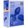 Análny kolík Vibrating Jewel Plug L/XL Navy b-Vibe