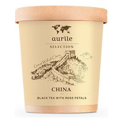 FM World Aurile SELECTION China Čierny čaj s lupienkami ruží sypaný 40 g