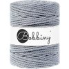 Bobbiny 3PLY Macramé Rope 5 mm 100 m Steel Špagát