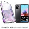 Luxria Double Glass Magnetic - Strieborné presklené magnetické púzdro pre Xiaomi Pre Xiaomi: Redmi Note 10