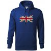 Britská vlajka stará - Mikina pánska Cape s kapucňou - XL ( Kráľovská modrá )