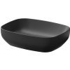 CERSANIT - Umývadlo na dosku LARGA Rectangular antracitová mat (50x38) K677-013