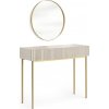 Bograt toaletný stolík Nicole so zlatým zrkadlom 60 cm kašmír zlaté nohy