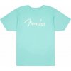 Fender Tričko Spaghetti Logo Daphne Blue 2XL