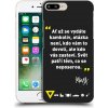 Picasee silikónový čierny obal pre Apple iPhone 7 Plus - Kazma - SVĚT PATŘÍ TĚM, CO SE NEPOSEROU