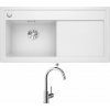 Blanco ZENAR XL 6 S biela 524001 + Blanco MIDA chróm 517742