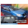 Deflektory - Protiprievanové plexi VW Polo 5D 2002 - 2009 (+zadné)