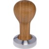 Buna café tamper, dub, olej, 49 mm, nerez mat, plochý
