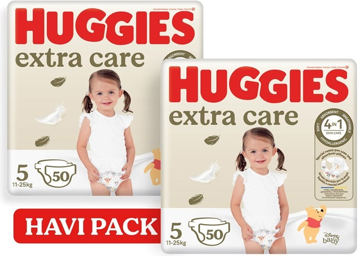 Huggies Extra Care 5 12-22kg Monthly Pack P50x2