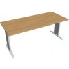 Rokovací stôl Flex, 180x75,5x80 cm, dub/kov Hobis