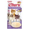 INABA Cat Churu Pyré kura s krevetami 4 x 14 g