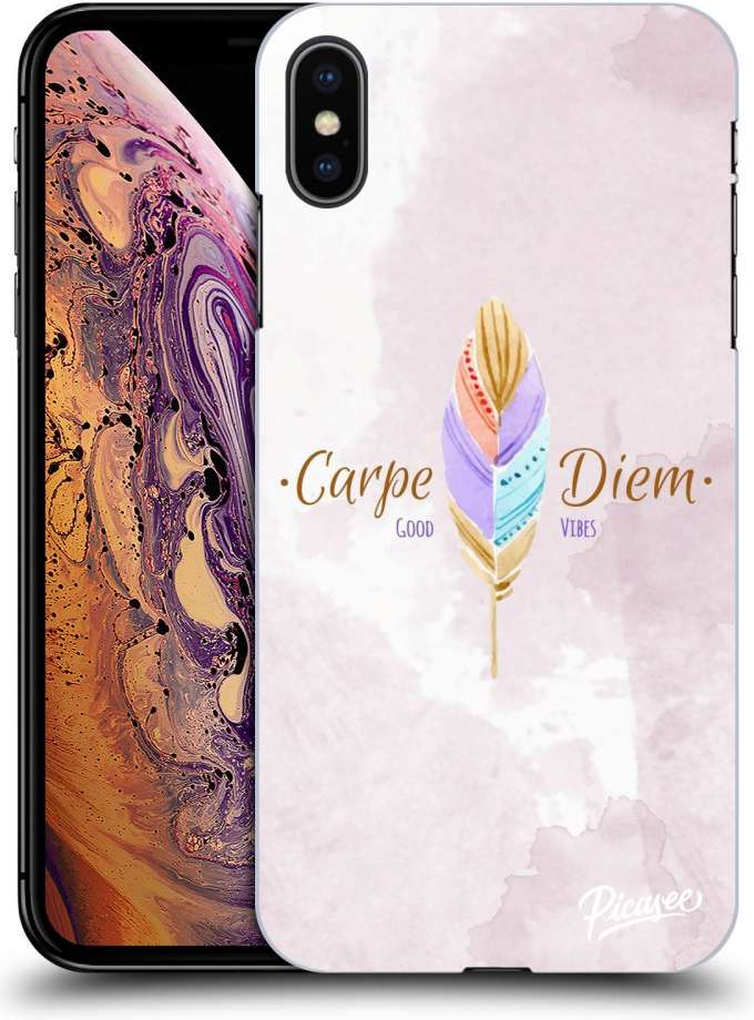 Picasee silikónové Apple iPhone XS Max - Carpe Diem čiré