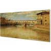 Obraz na akrylátovom skle Italy river mosty budovy 100x50 cm