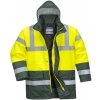 PORTWEST Bunda Contrast Traffic S466 Hi-Vis, zateplená, nepromokavá, reflexní POR-S466YGRXXXL 3XL Žlutá/zelená