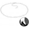 For Silver Retiazka na nohu so srdiečkovými očkami - Striebro 925