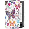 ARMORI TRIMER T042 - púzdro pre Pocketbook 614 / 615 / 624 / 625 / 626 - motív Butterfly (Obal na Pocketbook 614/615/624/625/626, ARMORI TRIMER T042, motív Butterfly, magnet, AutoSleep + záruka 3 roky