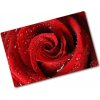Doska na krájanie zo skla Kvapky na ružu 80x52 cm