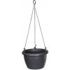 Plastkon Marina závesný kvetináč antracitová, 20cm