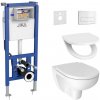 JIKA | Závesné WC + sedátko LYRA + tlačidlo DUAL + podomietkový modul + podložka | LF0186+LF0239+LF0170+GB0014