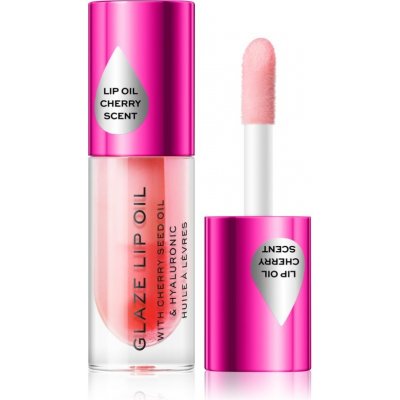 Makeup Revolution Glaze olej na pery odtieň Glam Pink 4,6 ml