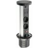 Výsuvná nábytková zásuvka CAMINO 2x230V + 2xUSB + bezdrôtové nabíjanie - biela (GTV)