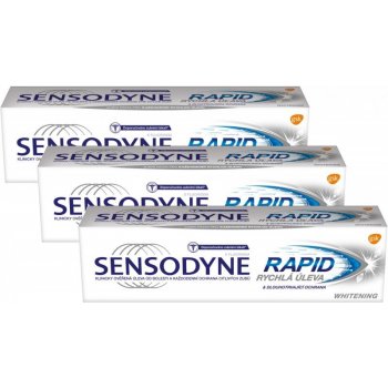 Sensodyne Zubní pasta Rapid Whitening 75 ml 3 ks