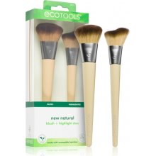 EcoTools New Natural štetec na lícenku + štetec na rozjasňovač