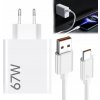 RÝCHLÁ NABÍJAČKA KOCKA USB-A USB C 67W + KABEL 1M PRE Xiaomi