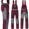 Pracovné nohavice na traky DELUX BURGUNDY