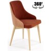 HALMAR Jedálenská stolička Malaga škoricová