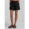 Women's Linen Shorts Black čierna XXL Urban Classics 4065812645982