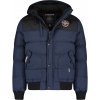 GEOGRAPHICAL NORWAY bunda pánska VOLVA zimná, prešívaná s kapucňou L tmavo modrá