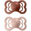 Bibs Supreme symetrické cumlíky silikon 2ks Woodchuck / Blush