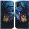 Peňaženkové kožené puzdro na Motorola Moto G72 -Oil Painting Owl