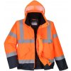 Portwest S266 Hi Vis bunda ​oranžová Navy