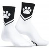 Kinky Puppy Paw Socks White, bavlnené ponožky s labkami