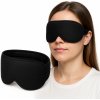 Mäkká a pohodlná maska na spanie - čierna