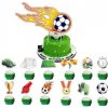 Vrchnák na tortu a muffin 13ks futbal - Cakesicq