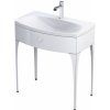Oristo Louis skrinka 81.6x47.7x87 cm kúpeľňová skrinka pod úmývadlo stojaca biela OR50-SD1S-82-1